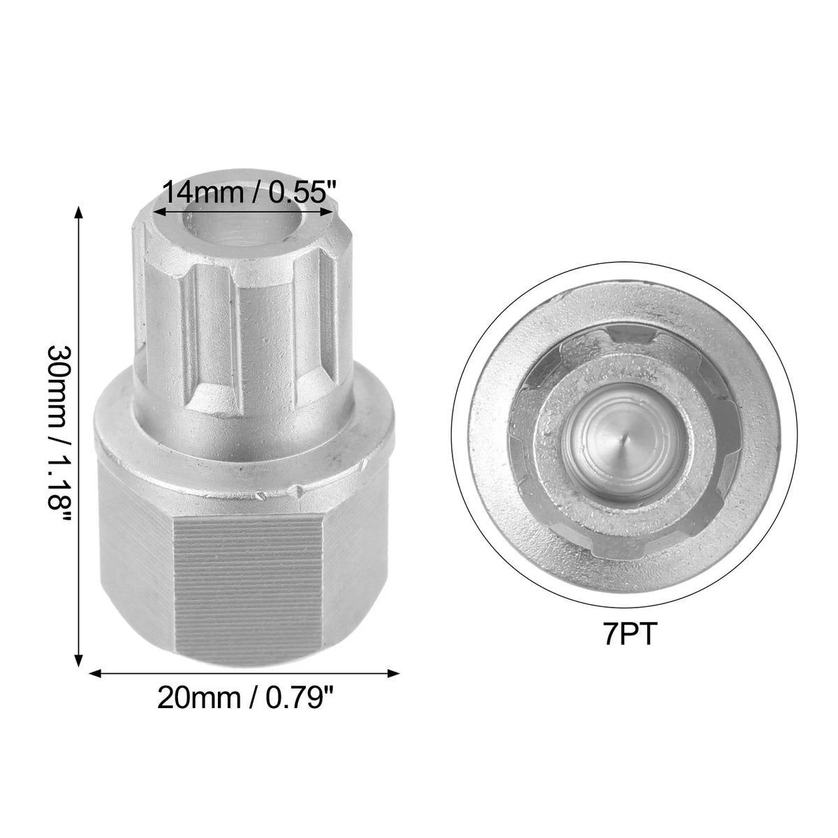 Wheel Lock Key for Anti Theft Lug Nut Removal for Volkswagen Audi (1998–2023)
