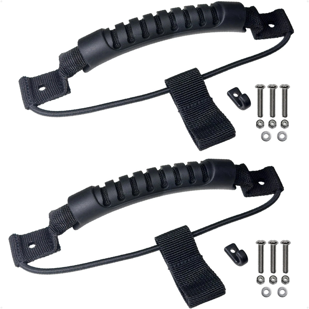 2X Side-Mount Kayak Handles with Bungee Paddle Hook Holder - FO4862