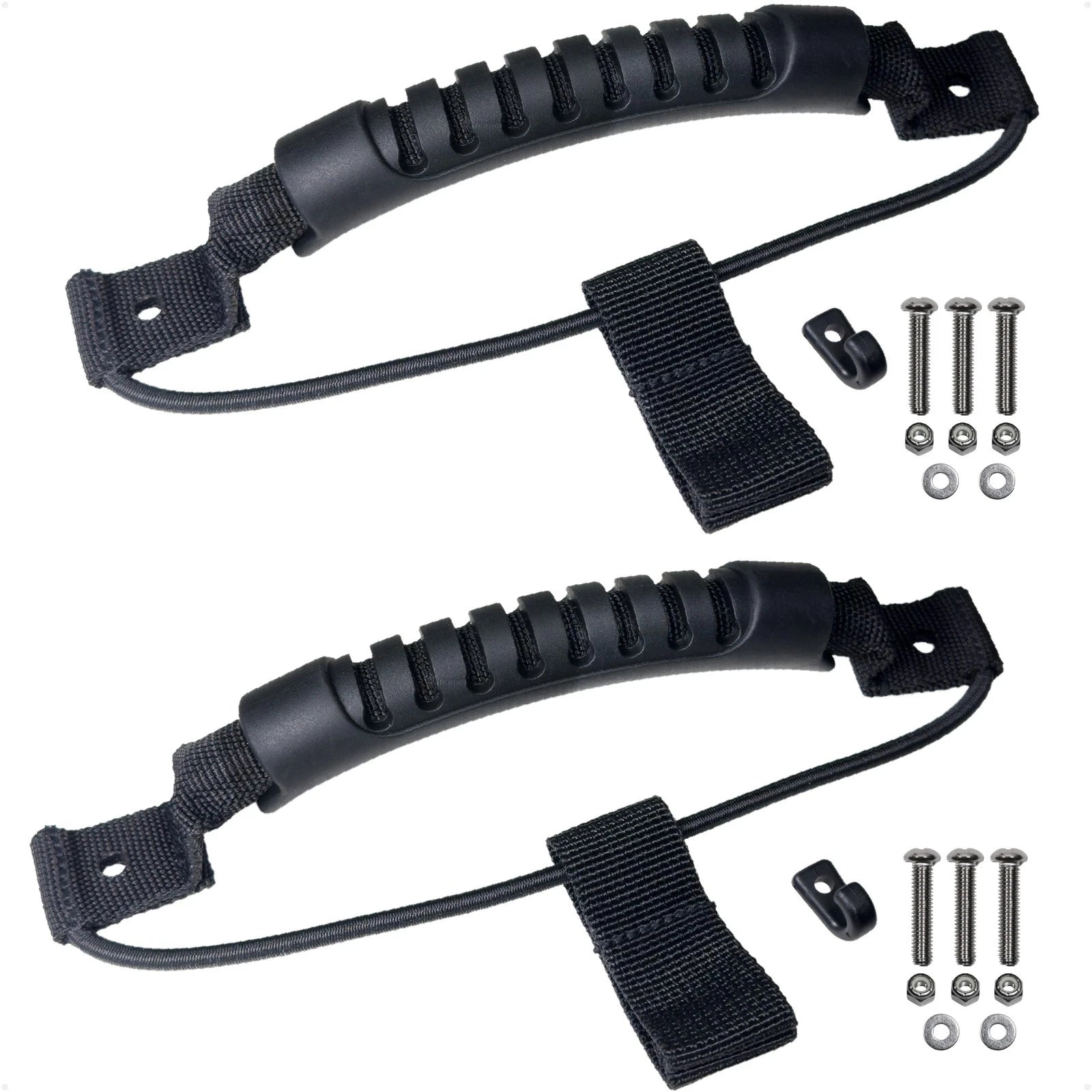 2X Side-Mount Kayak Handles with Bungee Paddle Hook Holder - FO4862
