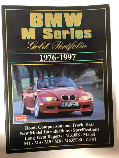 BMW M Series Gold Portfolio Road Test Book (1976–1997)