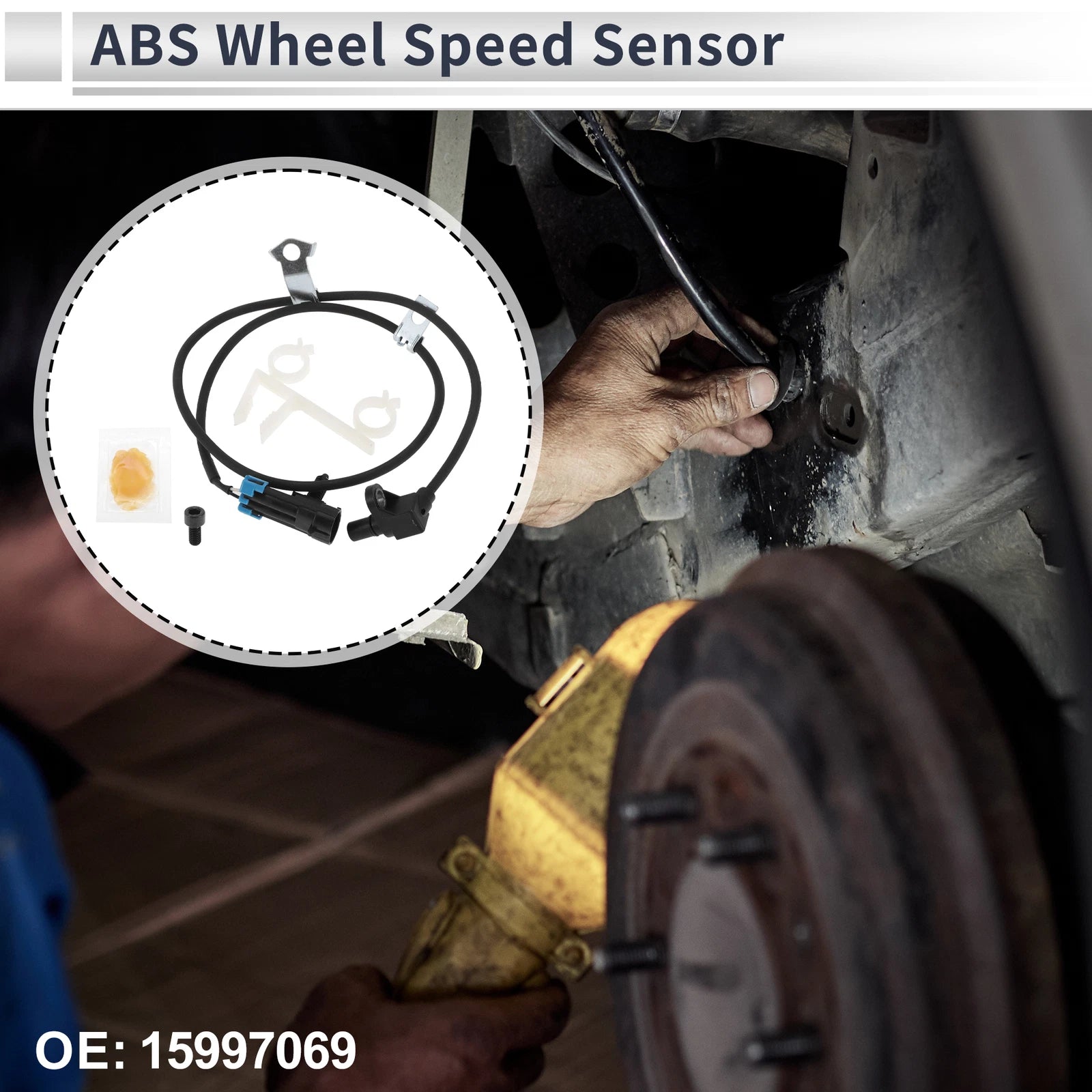ABS Wheel Speed Sensor No. 15997069 for Chevrolet Astro (1994–2004) 1 Pc Front Left