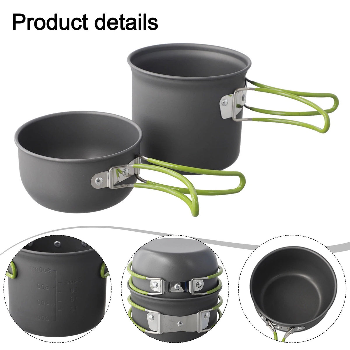 Portable Cookware Set for Outdoor Cooking