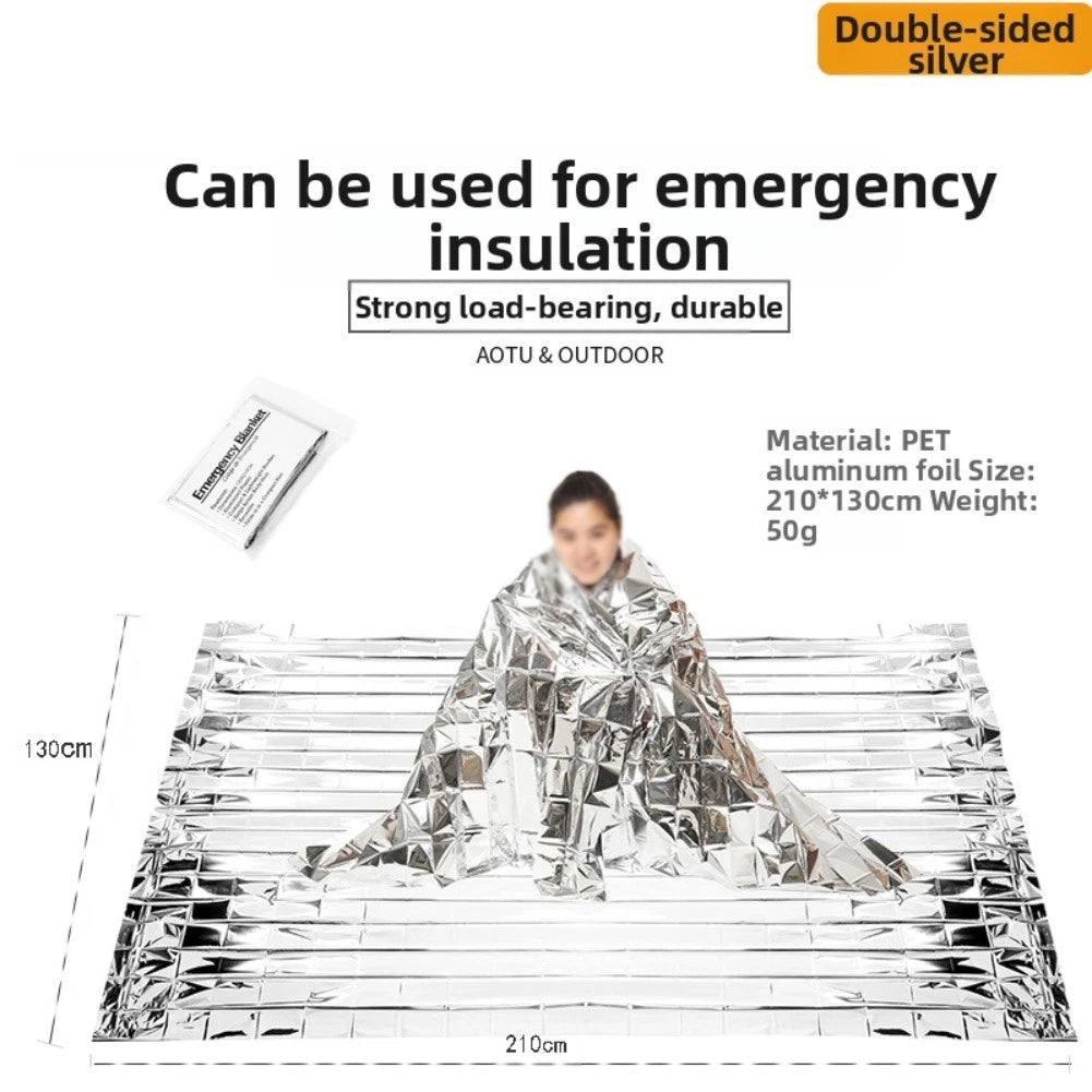 Survival Blanket Set for Outdoor Adventures (Thermal Reflective Protection)