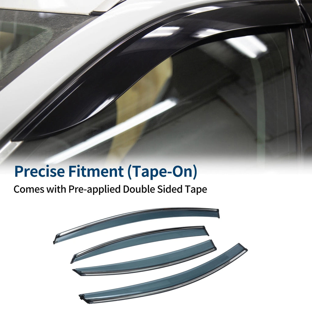 Window Deflectors Side Vent Visors for Hyundai Sonata (2011–2014) 1 Set