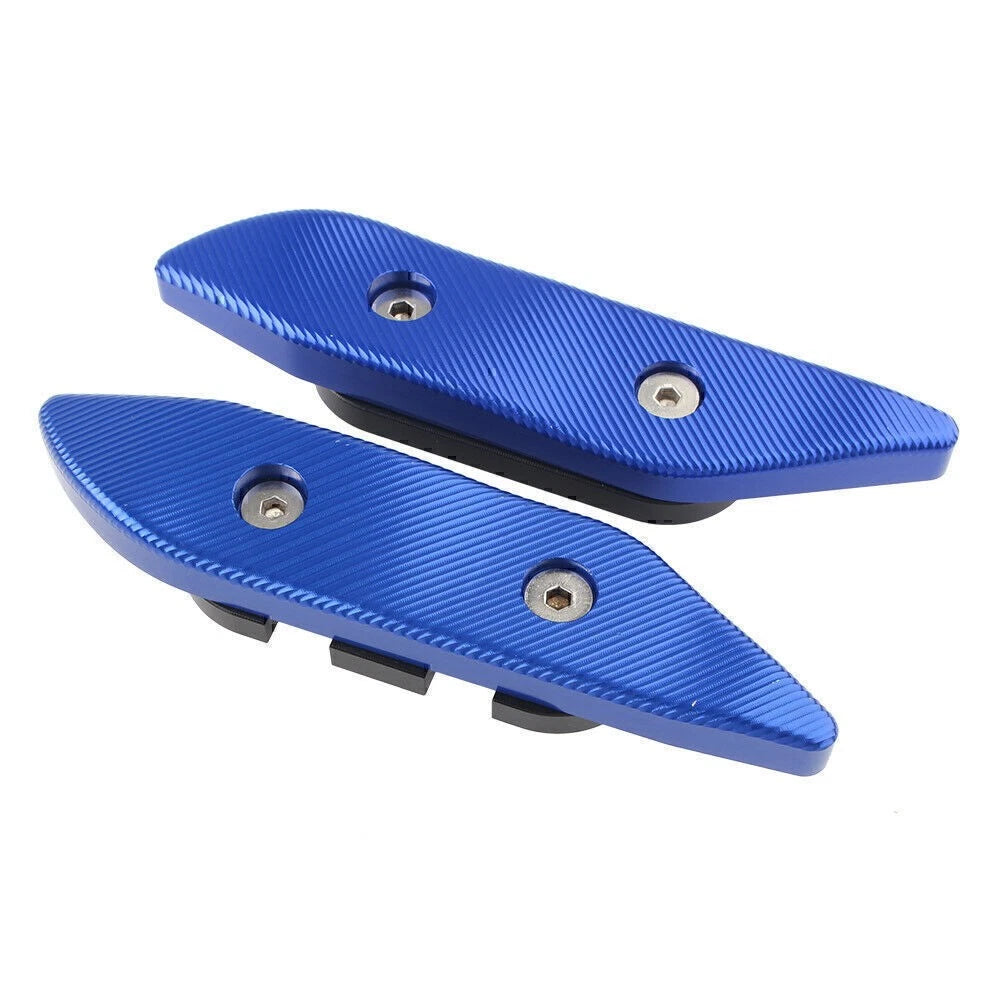 Blue CNC Rearview Mirror Hole Cap Cover For YAMAHA TMAX530 2012-16 SX/DX 2017-18