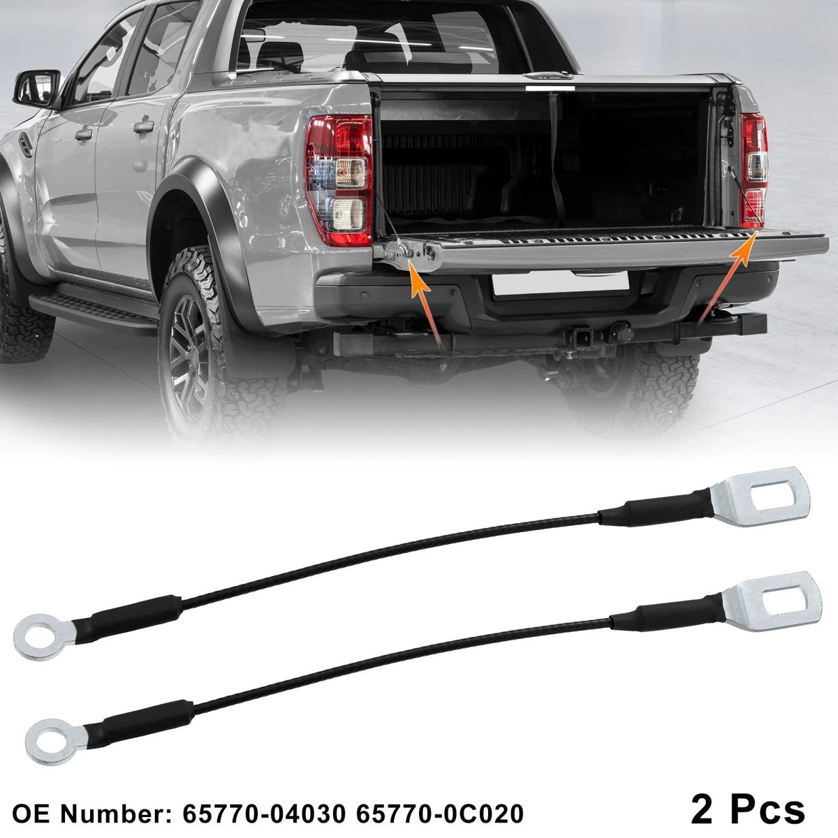 Tailgate Cables Liftgate Straps Replacement for Toyota Tacoma (1995–2003)