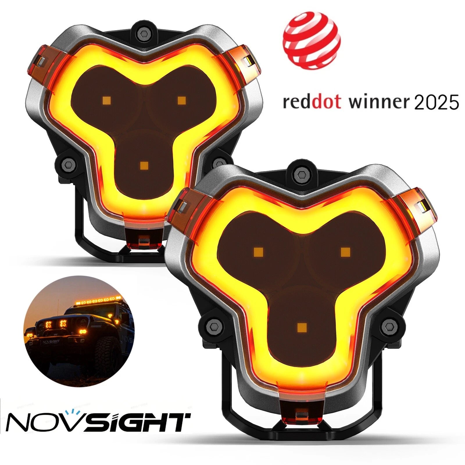 2pc LED Work Light Pod for Jeep SUV Truck (Off Road)