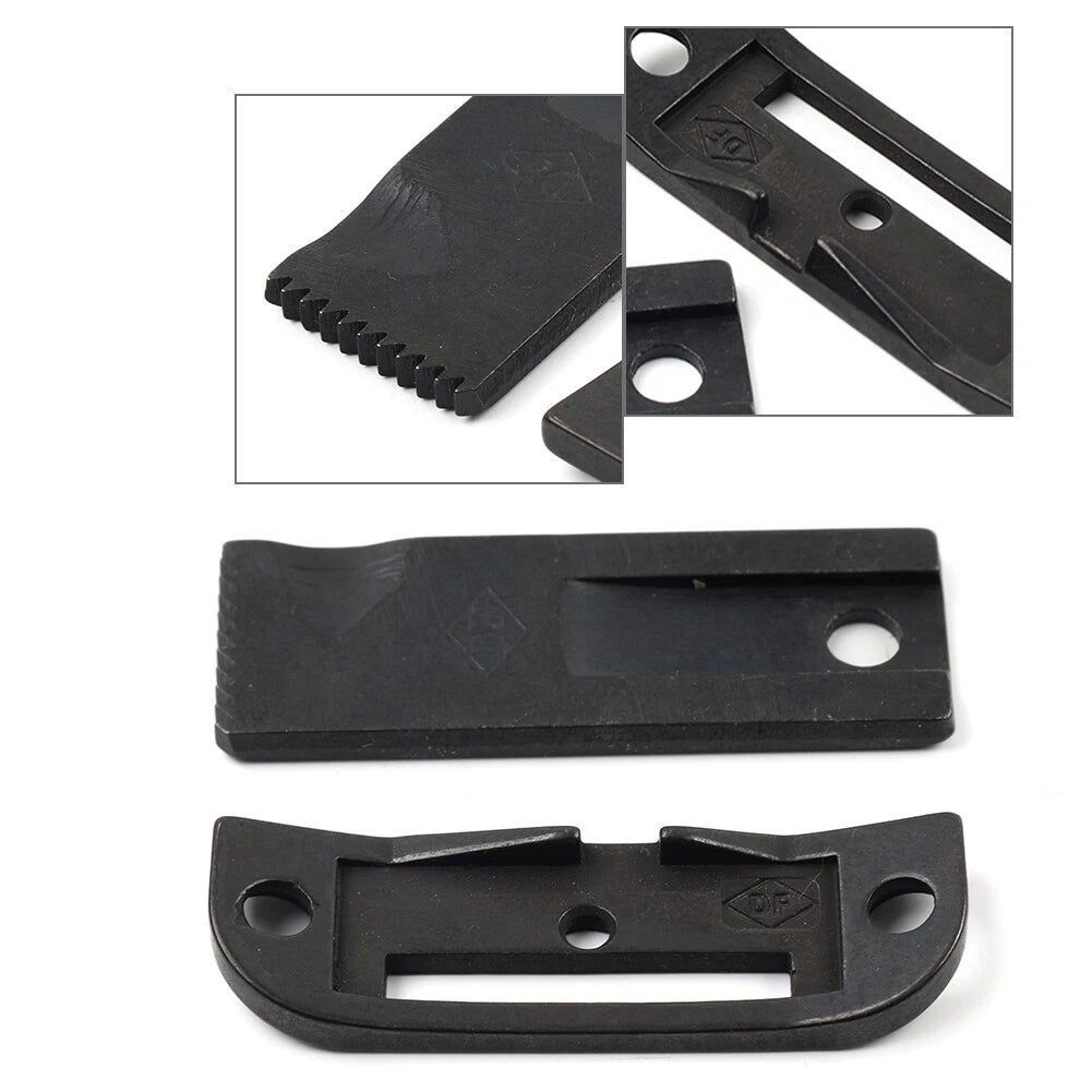 Needle Plate + Feed Dog for Typical 810 Post-Bed Sewing Machine