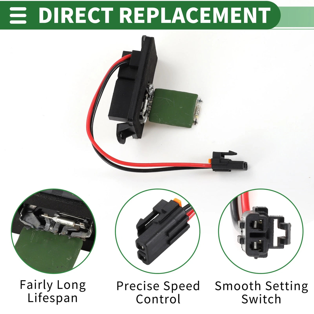 HVAC Blower Motor Resistor for Buick Rainier and Chevy Trailblazer (2005–2009)
