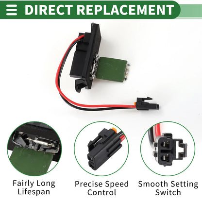 HVAC Blower Motor Resistor for Buick Rainier and Chevy Trailblazer (2005–2009)