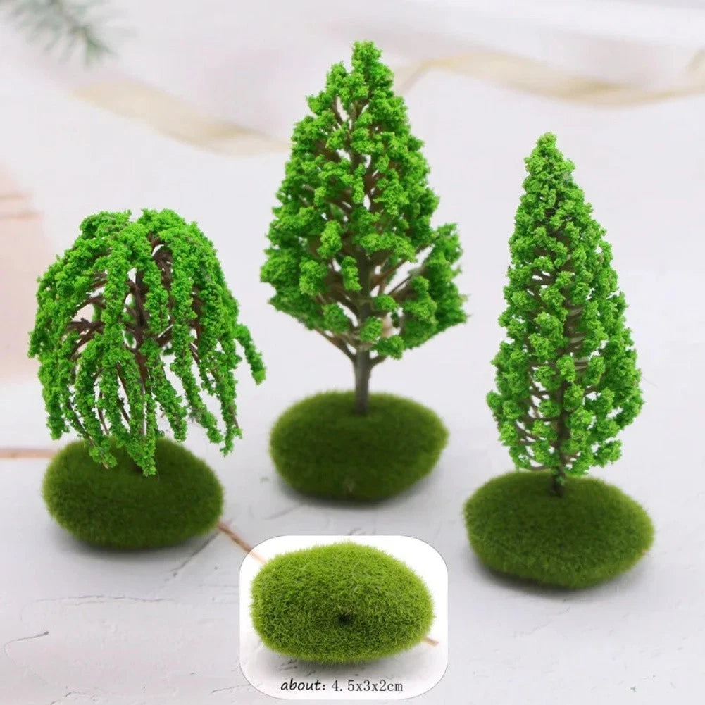Plastic Mini Landscape Trees for Model Trains and Displays