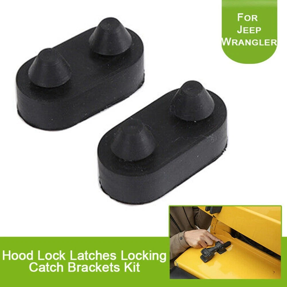 Set of 2 Locking Catch Brackets for 1997-2006 Models - Black Lock Latches