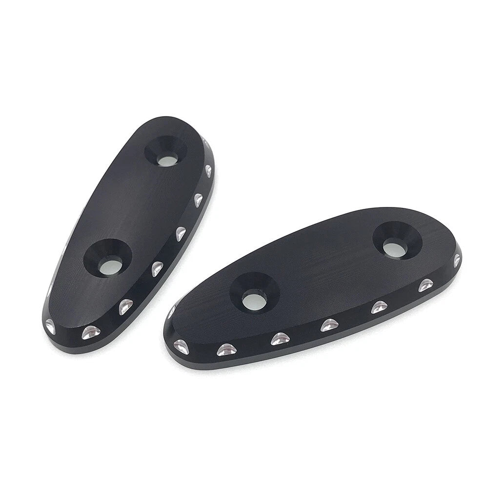 Pair Block Off Cap Base Mirror Hole Covers for Suzuki Hayabusa GSX1300R (1999–2022)