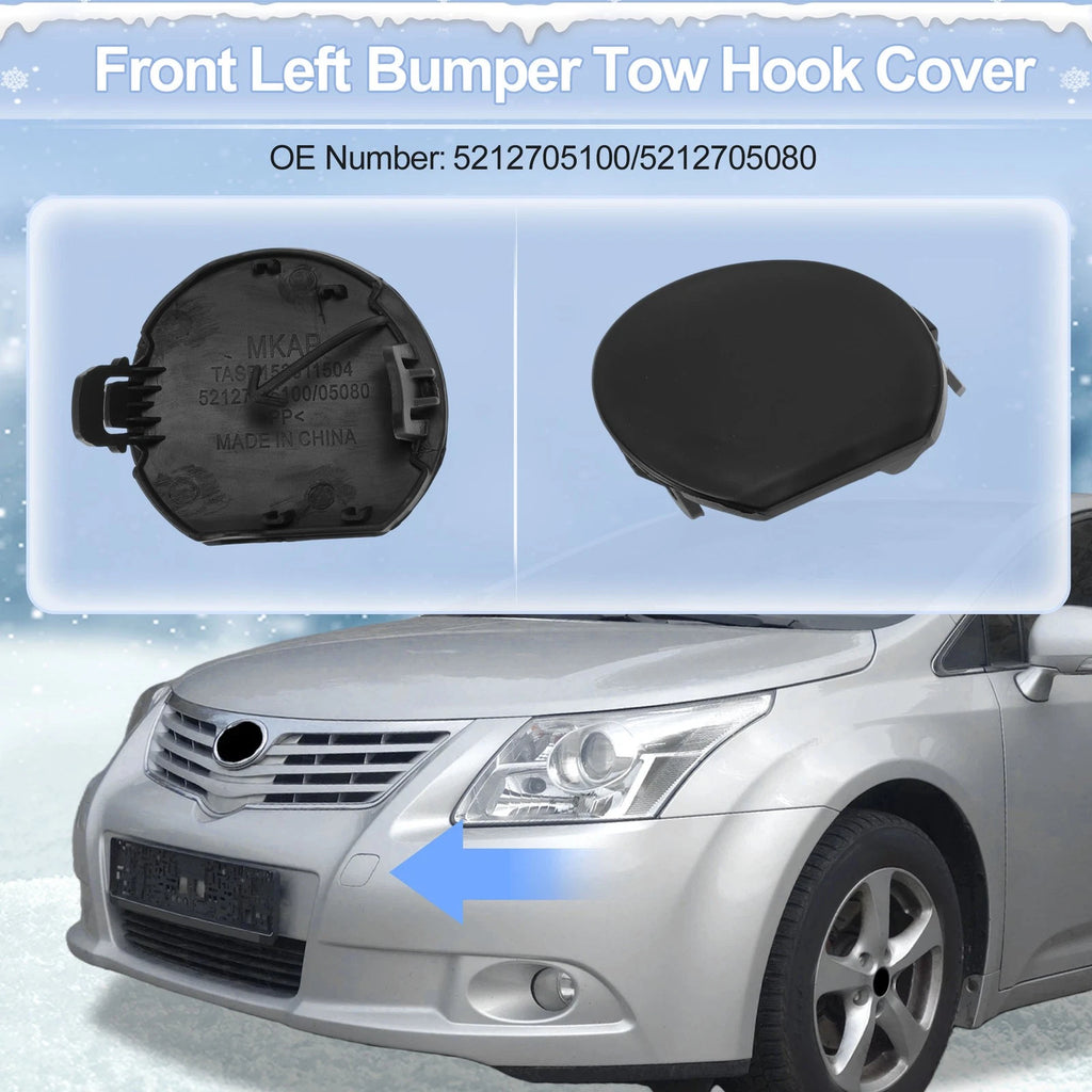 Left Front Tow Hook Cover Cap Replacement for Toyota Auris (2013–2015)