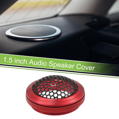 1.5" Car Speaker Grill Cover for Subwoofer (Universal) - Rose Red Black