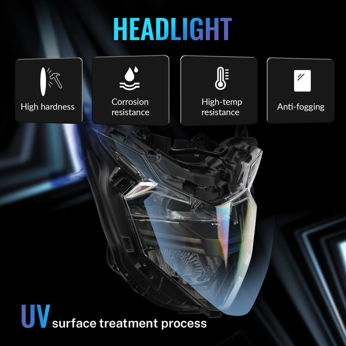 Front LED Headlight Assembly for Honda XRE300 (2019–2023)