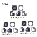 Set of 3 Carburetor Repair Kits for Stihl HS46 HS56 (ZAMA RB-243)