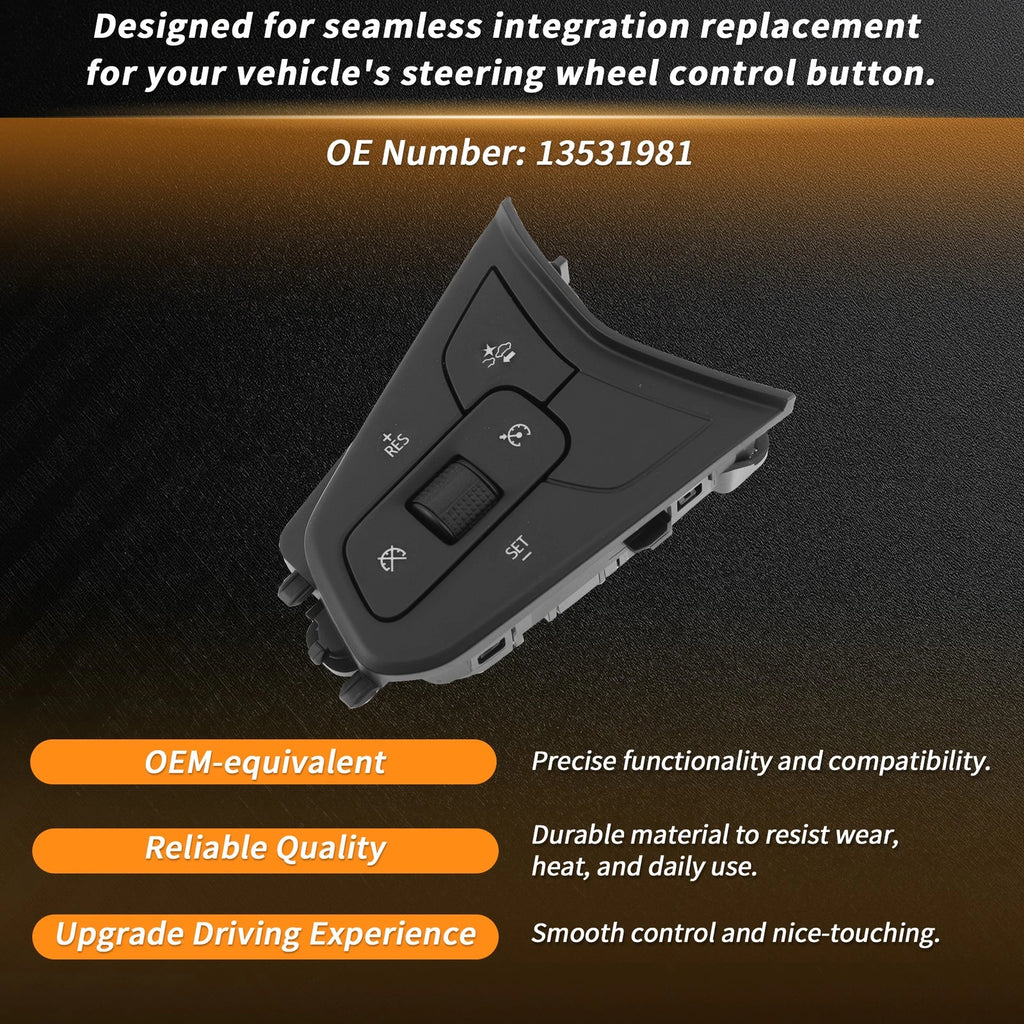 Steering Wheel Button Left Side for Chevrolet Bolt (2022–2023) No.13531981
