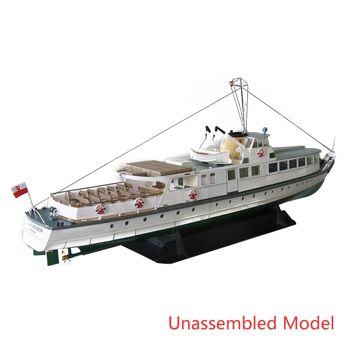 3D Paper Model for Baltic Fleet Coastal Ferry Lilla Weneda (Unassembled)