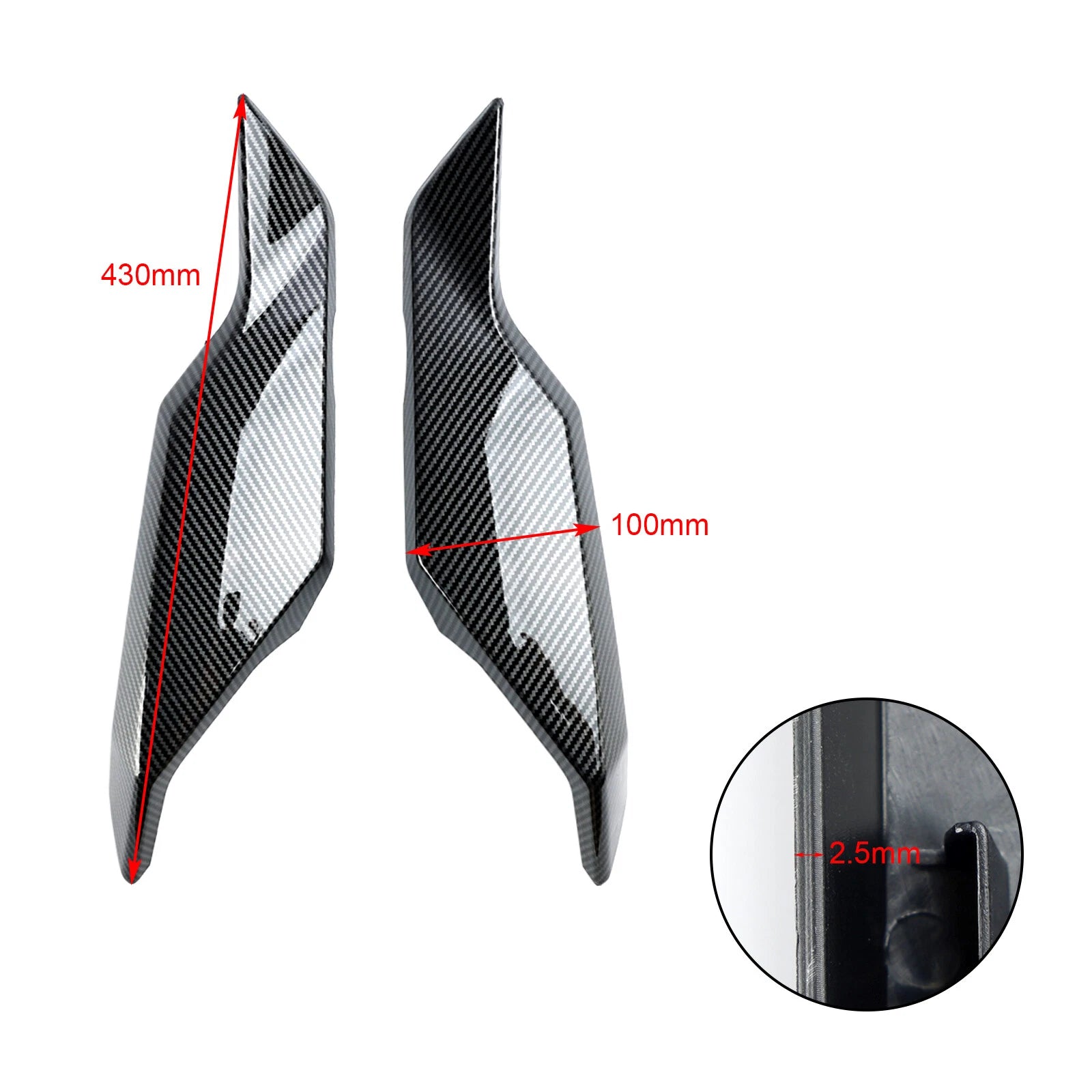 Rear Tail Side Seat Fairing Panel for Yamaha Tracer 900/GT (2018–2020) Carbon T9