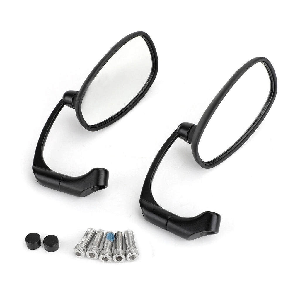 Pair of Round Rear View Mirrors for Universal Motorcycle (8mm 10mm)