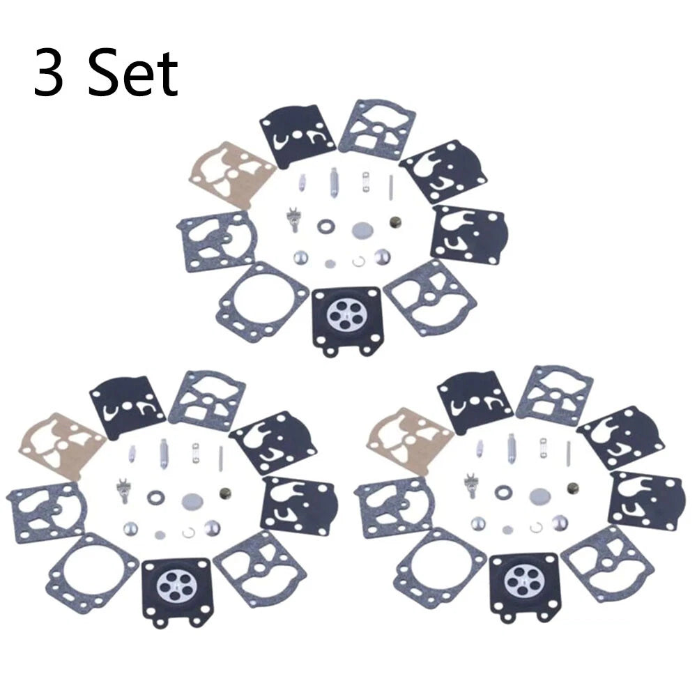 3 Set Carburetor Rebuild Kit Replace For Walbro K24-WAT WT866 WT924 WT773 WT775