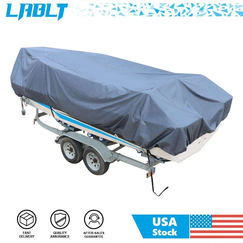 Trailerable Waterproof Boat Cover for Marine Use (600D Polyester)