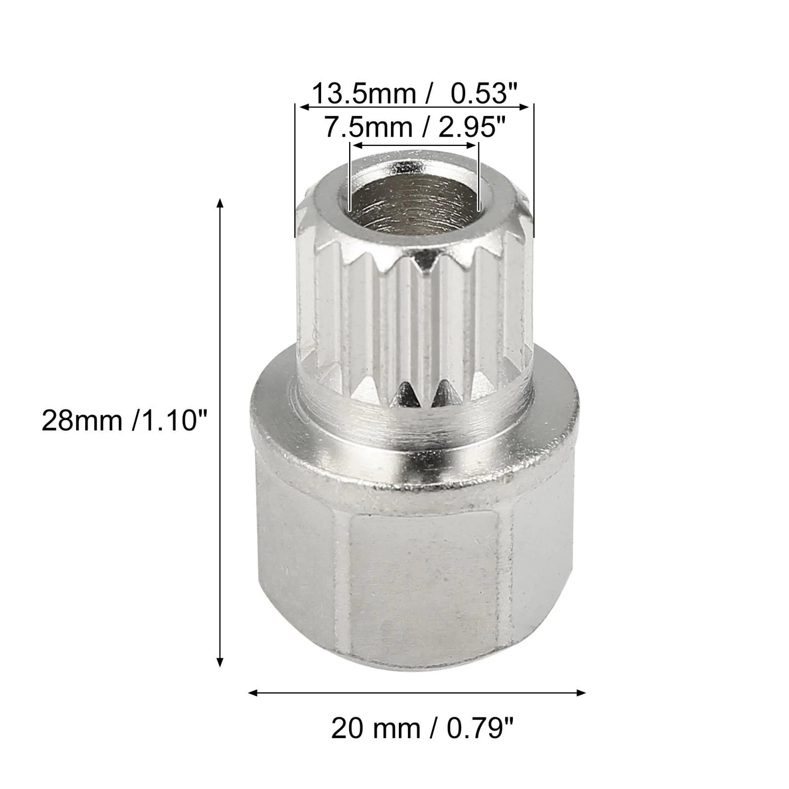 Wheel Lock Lug Nut Key Removal Tool for BMW (34mm x 18mm) (2007–2021)
