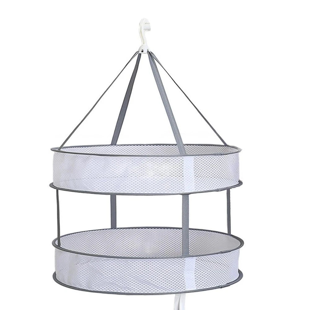 Double-Layer Drying Basket for Indoor Outdoor Use