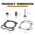 Intake Exhaust Valve & Gasket Seal Kit for Yamaha YFZ450 (2004–2009), YFZ450X (2008)