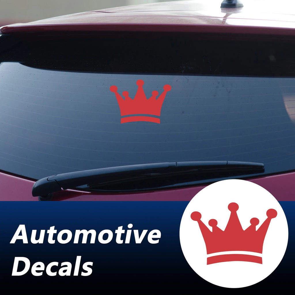 Reflective Bumper Decal for - Red Crown Style