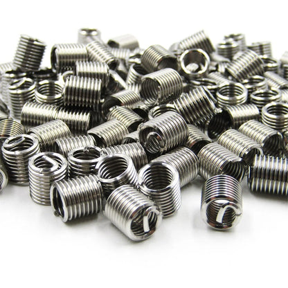 50pcs M6 x 1.0 Stainless Steel Helicoil Thread Inserts for Repair
