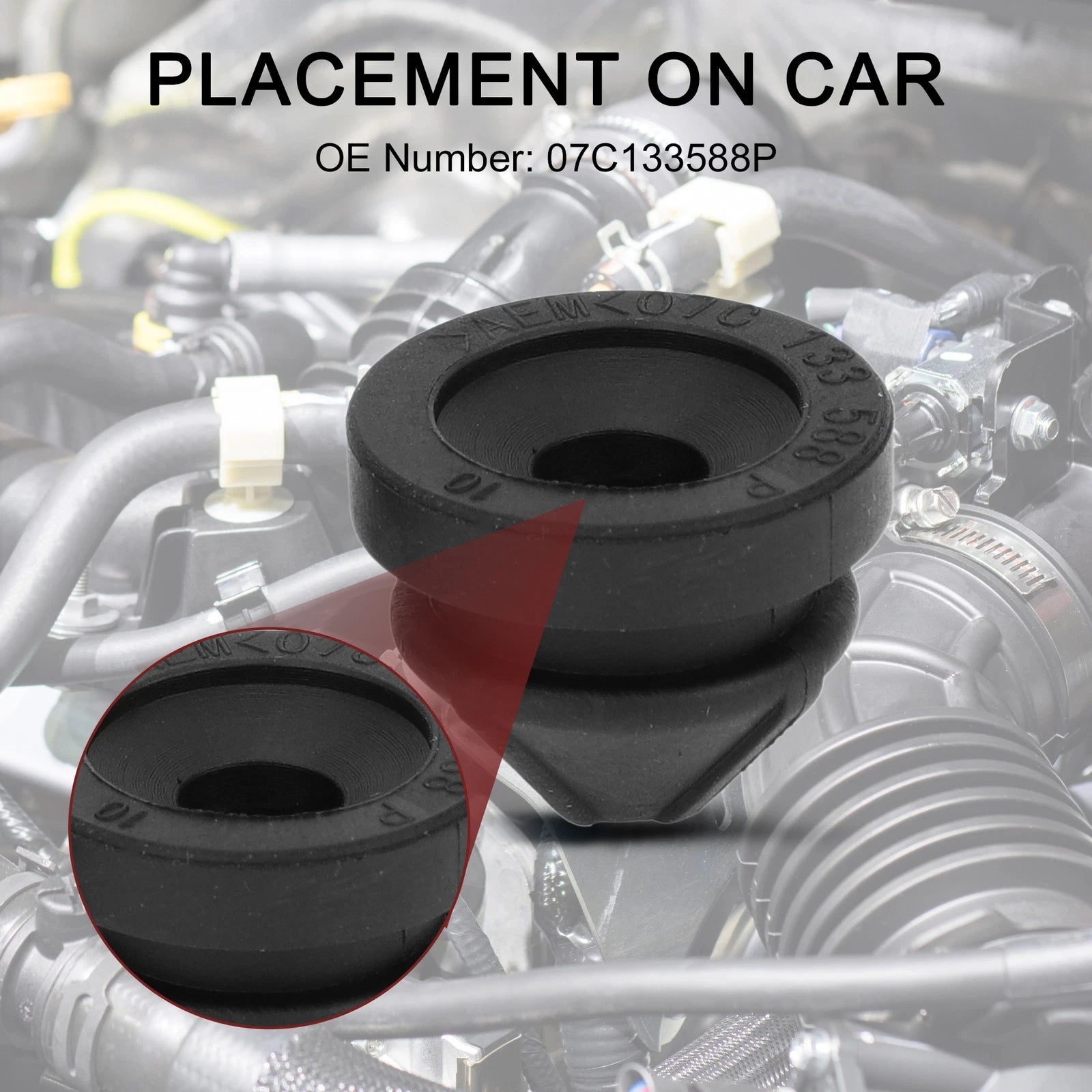 Air Filter Housing Grommet Replacement for Audi A3 Volkswagen Jetta (2 Pack)
