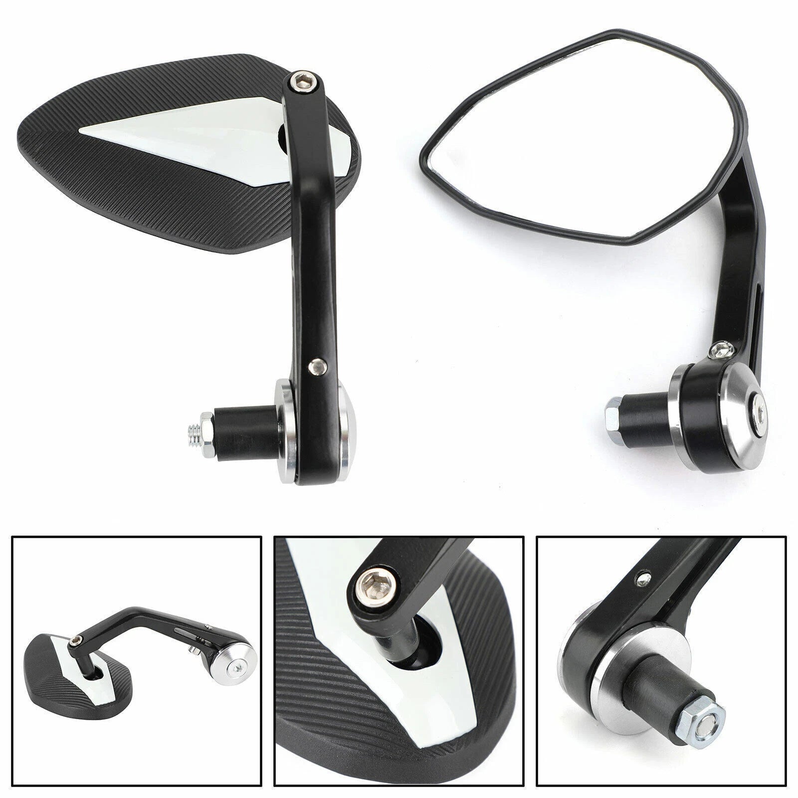 Handle Bar End Mirrors for Kawasaki Z1000 Z900 Z800 Z650 (2017–2023)