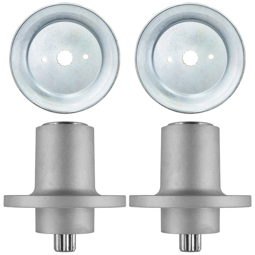Deck Spindles Replacement with 6.47 in Pulley for Hustler Raptor SD 7000 (2019–2021)