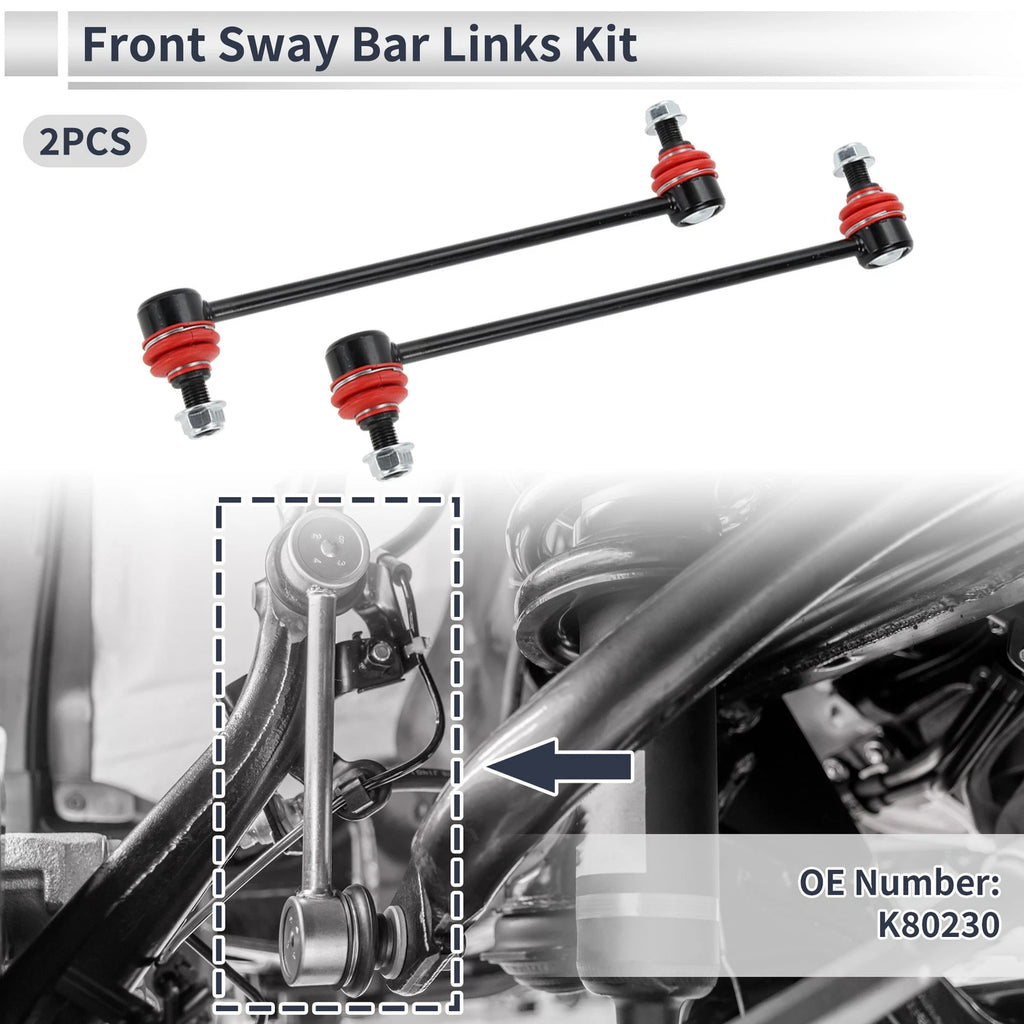 Front Stabilizer Bar Links Replacement for Pontiac Vibe (2003–2010) 2 Pcs