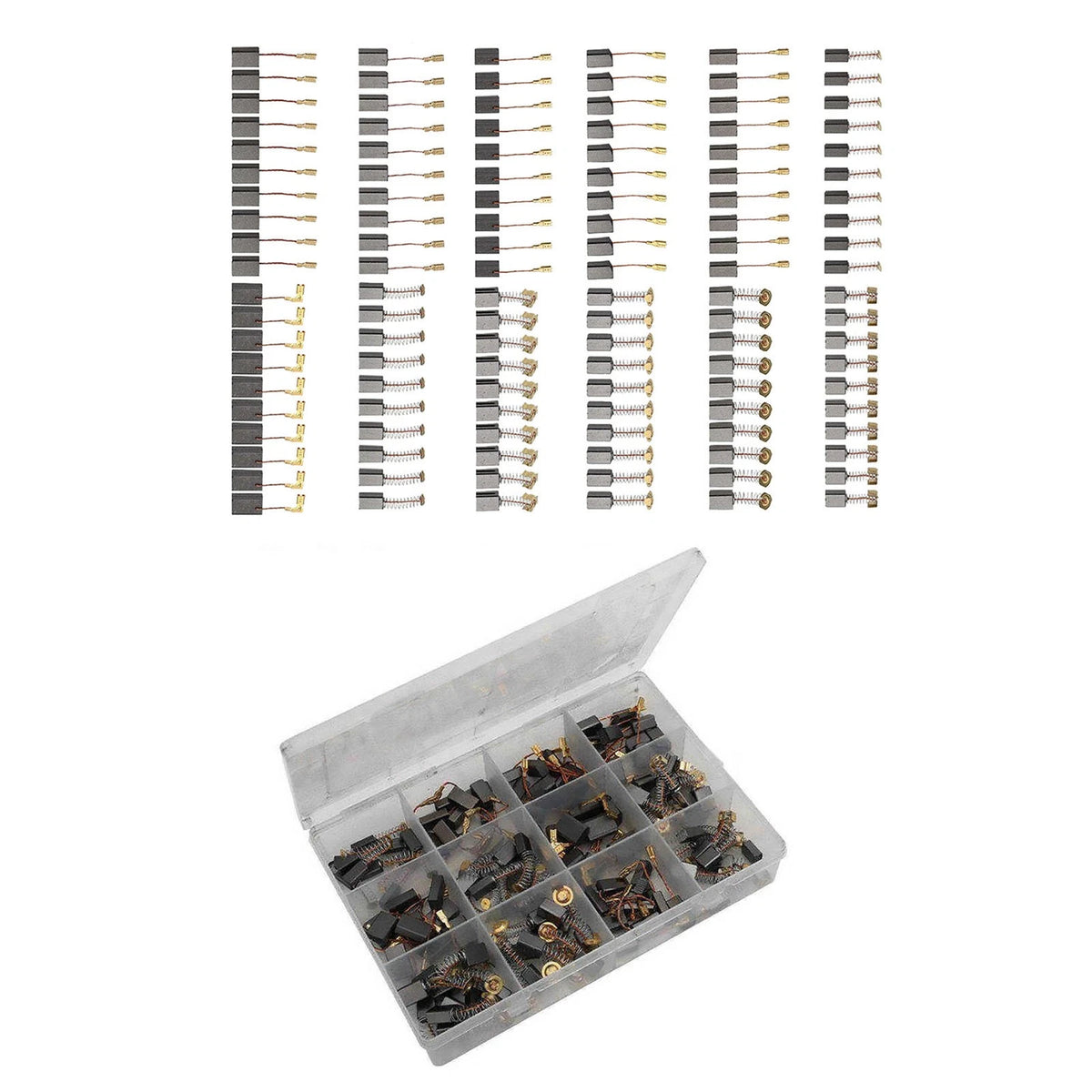 120Pcs Carbon Brushes for Universal Power Tools (Drill, Router, Planer, Sander)