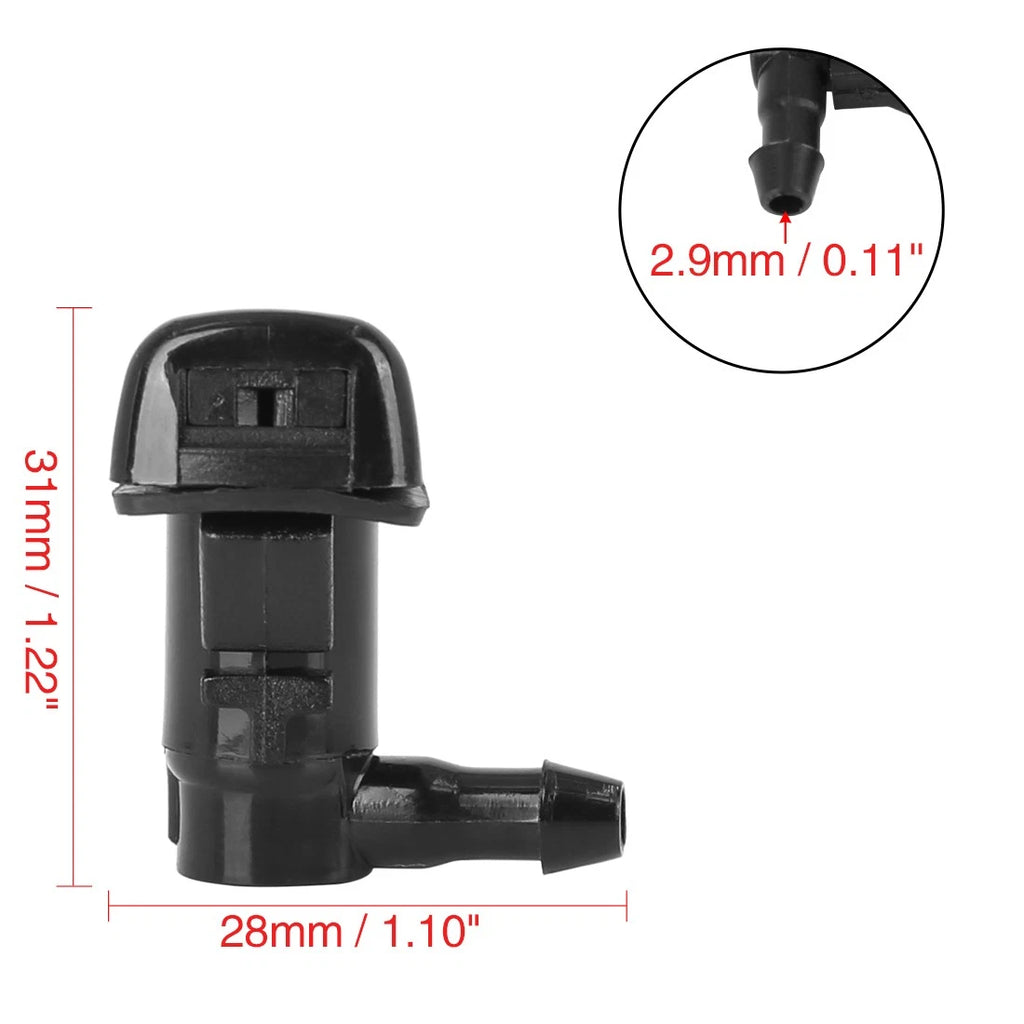 Windshield Washer Nozzle Sprayer 1 Hole Replacement for Toyota Tacoma (2000–2004)