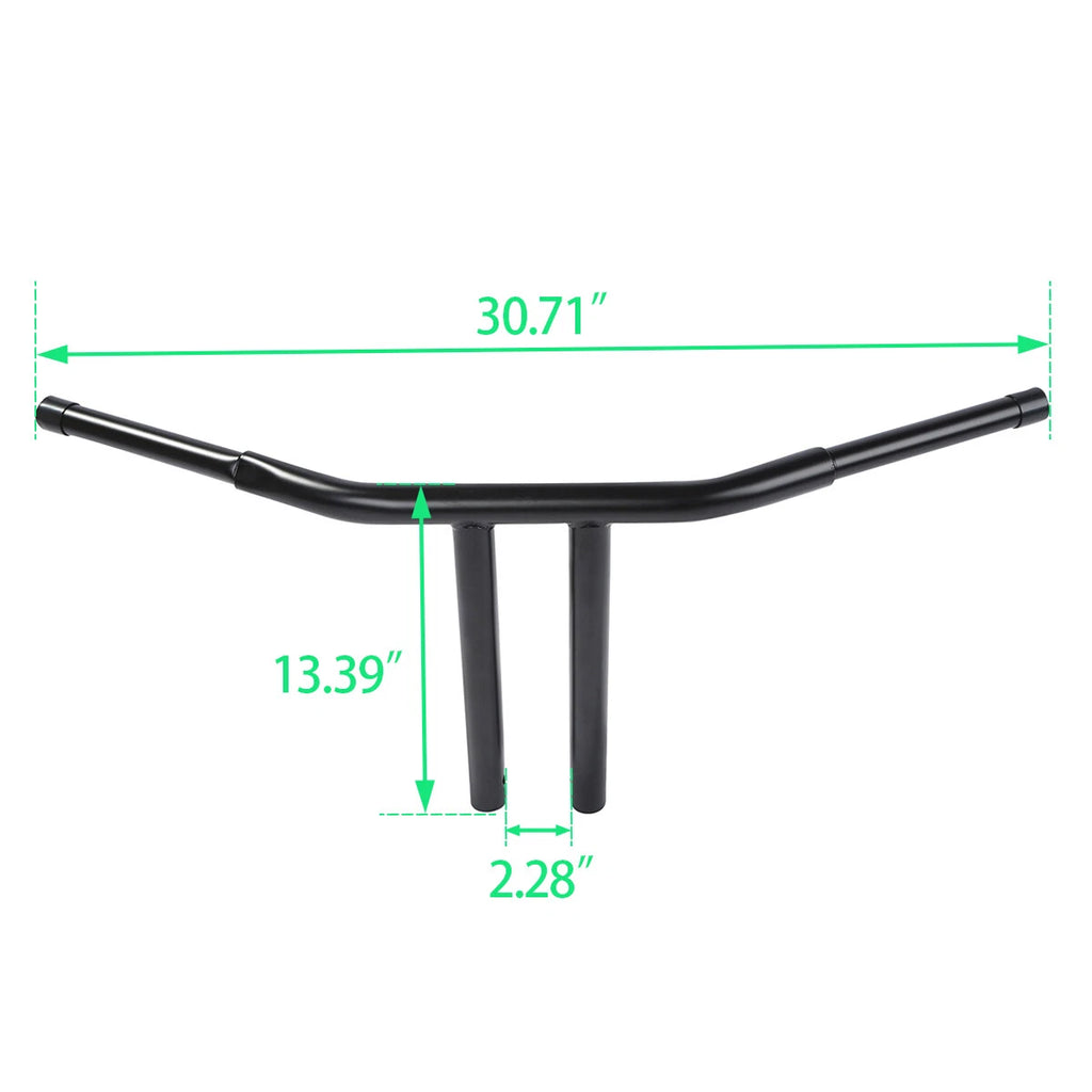T-Bars Handlebar for Harley Dyna (4"/6"/8"/10"/12"/14"/16"/18") Black