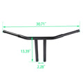 T-Bars Handlebar for Harley Dyna (4"/6"/8"/10"/12"/14"/16"/18") Black