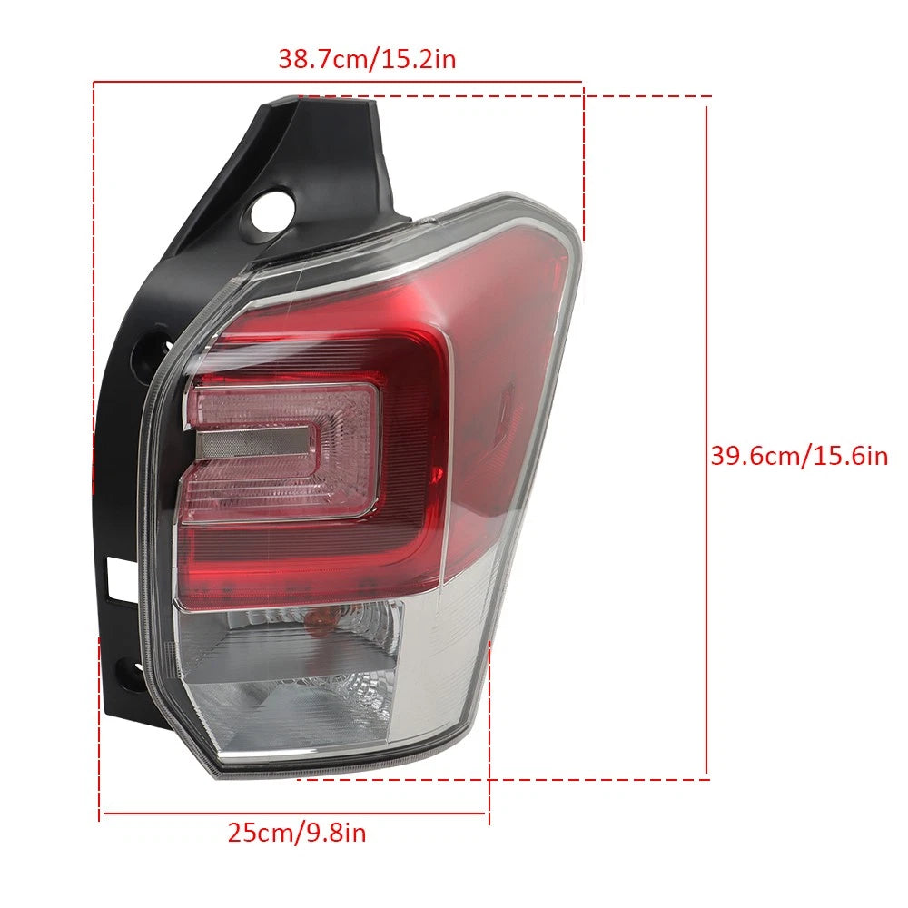 Tail Light Assembly Halogen Clear for Subaru Forester (2017–2018) Passenger Side