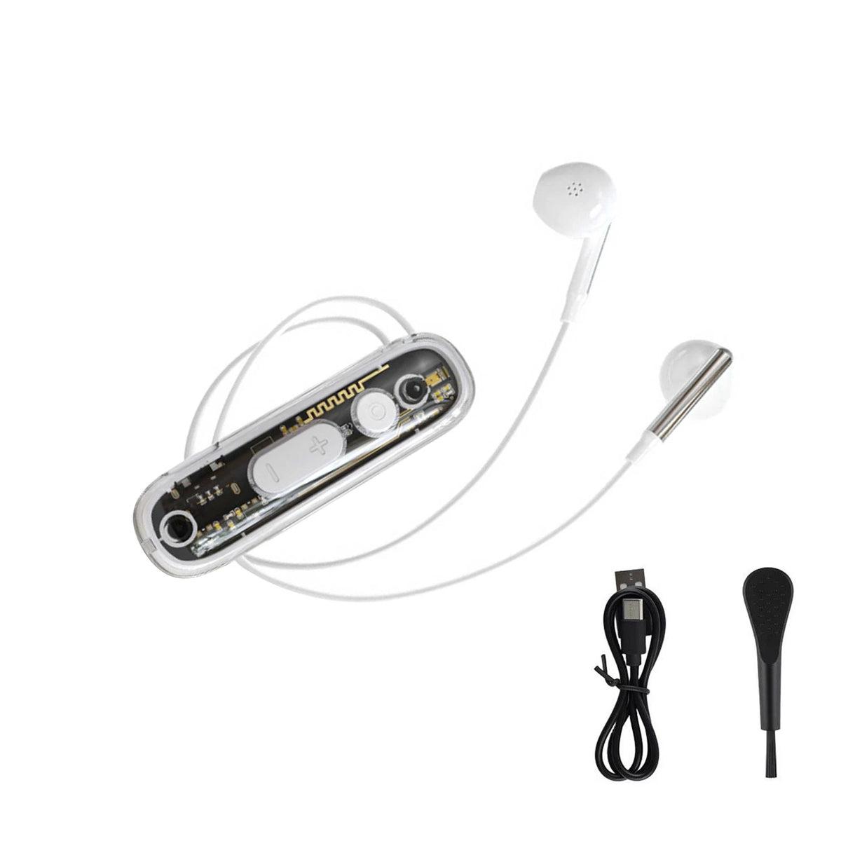 Rechargeable Sound Amplifier Bluetooth Headset for Elderly (20H, 48dB)