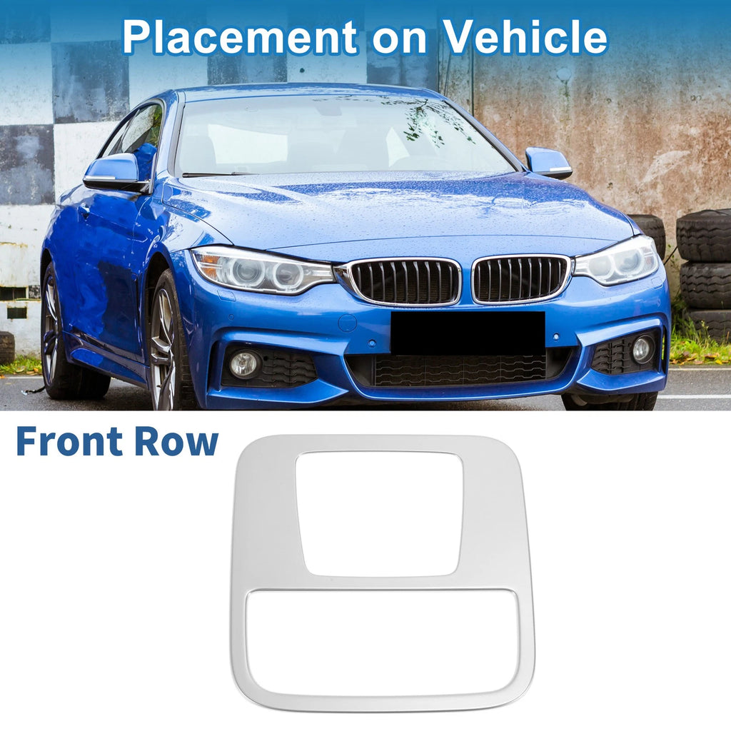 Front Row Light Trim Bezel for Honda N-BOX (2023) Silver Tone