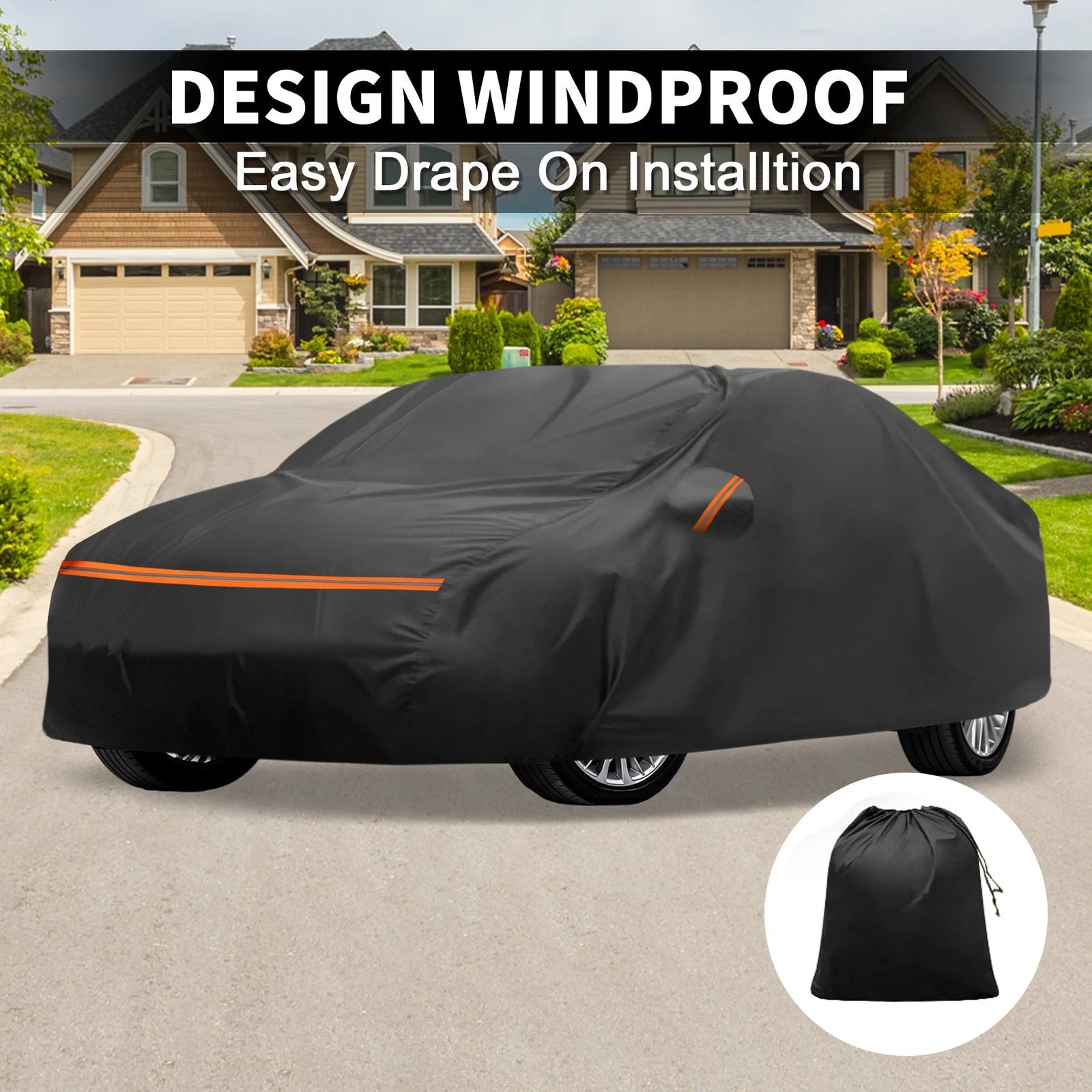 Waterproof PEVA Car Cover with Zipper for Mazda 2 (2007–2022)