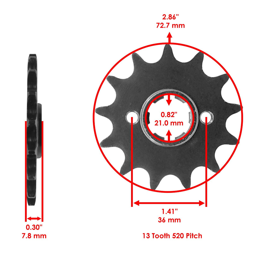 Drive Chain and Sprocket Kit Replacement for Honda ATC350X (1985–1985)