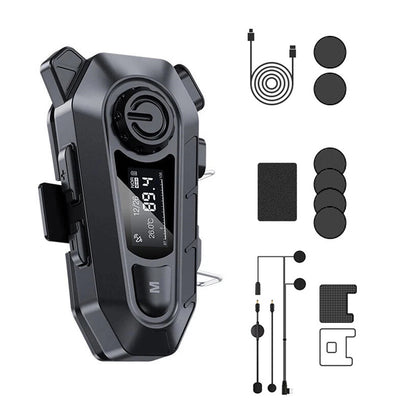 Bluetooth 5.4 Motorcycle Helmet Headset with Type-C Charging Port