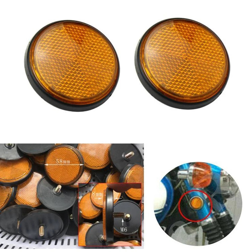 2X Fork Reflector for Autocycle Front Left Right (8mm M6 Screw)