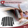8 Pcs Door Pillar Window Trim Replacement for Honda HRV (2022–2022)