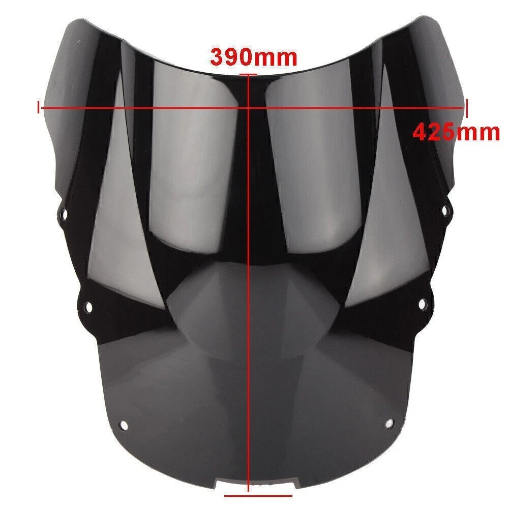 Double Bubble Windshield for Honda CBR1100XX (1996–2007) Black