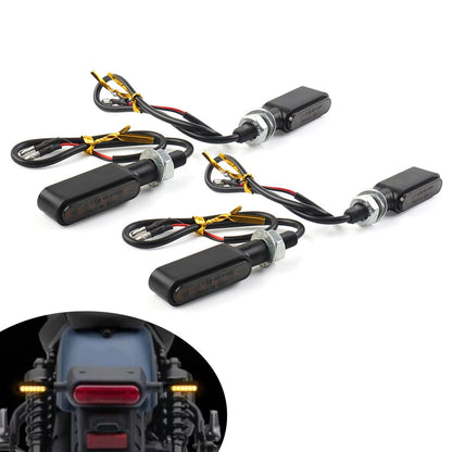 LED Mini Turn Signal Amber Light for Cafe Racer Bobber